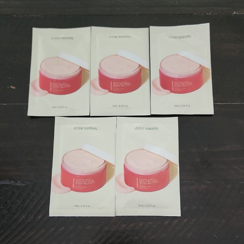 JOSIE MARAN Pro Retinol Body Butter Whipped Argan Oil Samples Unscented
